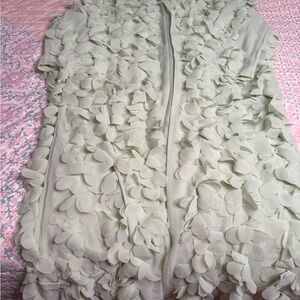 Zara Light Green Textured Jacket